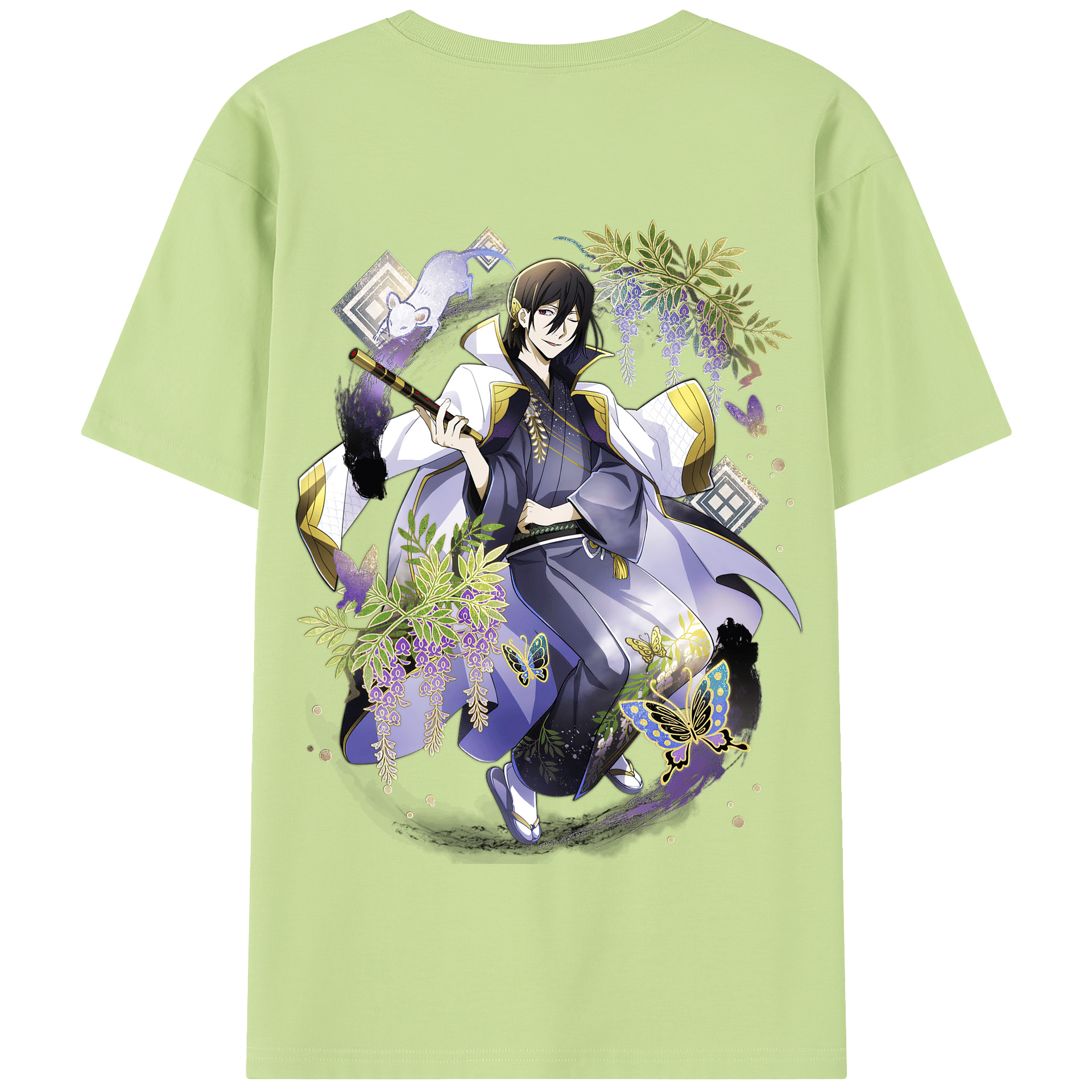 （画像用） 文豪ストレイドッグス Bungo Stray Dogs 綿100％半袖Tシャツ（背面プリント）